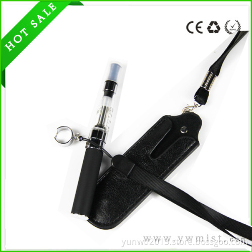 Portable Electronic Cigarette Leather EGO Case with Sling